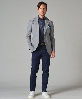 GOTAIRIKU 出張や旅行にも最適な軽量感【MARLANE】 カーディガンジャケット ライトグレー系8