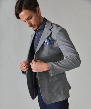 GOTAIRIKU 出張や旅行にも最適な軽量感【MARLANE】 カーディガンジャケット ライトグレー系8