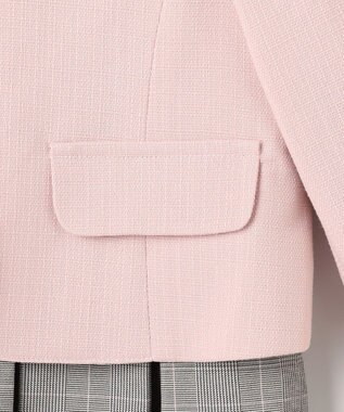 組曲 KIDS  【110-140㎝】 チェックワンピース＆ドビージャケットセット ピンク