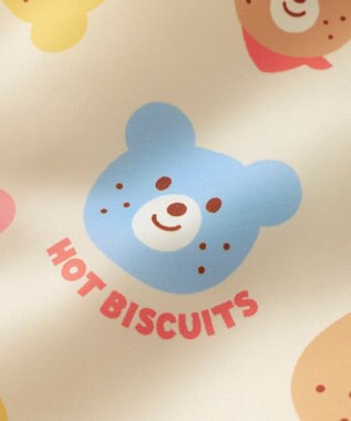 MIKI HOUSE HOT BISCUITS 【80-120cm】 カラフルビーンズ 裏ボアフリース リバーシブル総柄ベスト マルチカラー