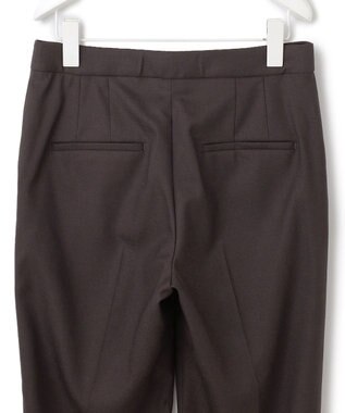 ICB 【洗える】プロヴィスウールツイル スティックパンツ チャコール系