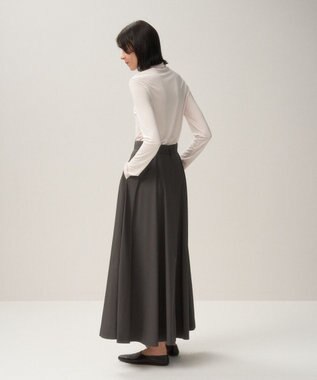 ATON MODAL SILK JERSEY | タートルネックプルオーバー WHITE