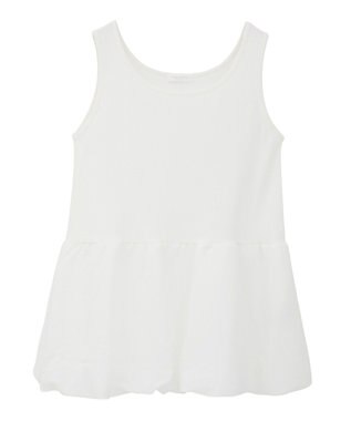 Green Parks 裾バルーンレイヤータンク White