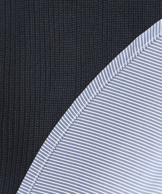 ANY 【洗濯機可】ベストドッキングブラウス ネイビー