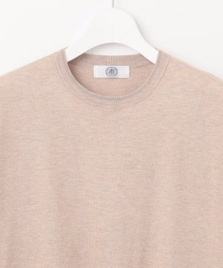 J.PRESS LADIES L 【WEB限定・洗える】Vis/Peスパーク ラメ配色 ニット ベージュ系