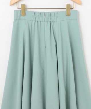 組曲 T/Rツイルストレッチ フレアスカート スモーキーグリーン系