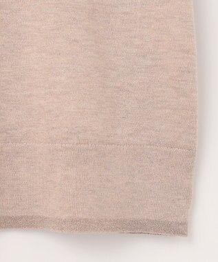 J.PRESS LADIES L 【WEB限定・洗える】Vis/Peスパーク ラメ配色 ニット ベージュ系