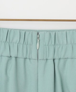 組曲 T/Rツイルストレッチ フレアスカート スモーキーグリーン系