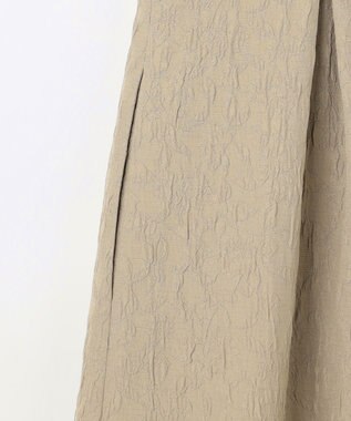 組曲 フラワーラメジャカード ジャンパースカート ベージュ系