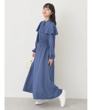 earth music&ecology デニムライクワンピース Blue