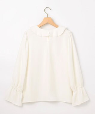 組曲 L ラッフルデシン ブラウス アイボリー系