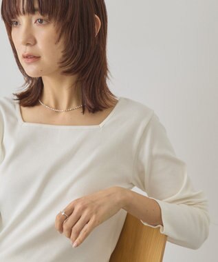 AMERICAN HOLIC 【2WAY】スクエアネックプルオーバー Ivory