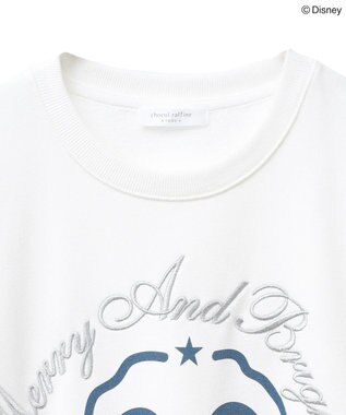 Green Parks ミッキー＆フレンズ／刺繍裏毛プルオーバーⅡ White