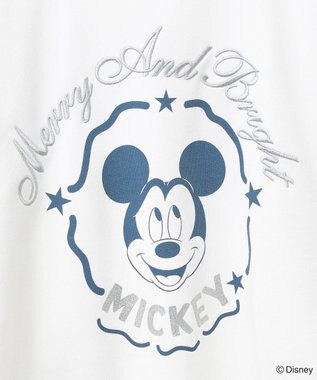 Green Parks ミッキー＆フレンズ／刺繍裏毛プルオーバーⅡ White