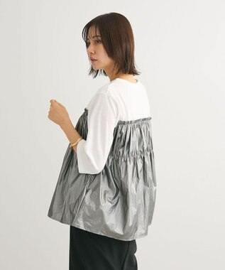 Green Parks シャーリングドッキングプルオーバー Gray