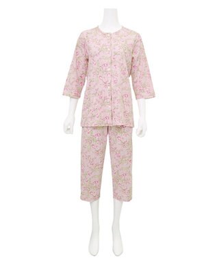 Wing 【数量限定　特別価格】　パジャマ　７分袖・８分丈ズボン　綿100％　天竺素材　やわらかな肌ざわり　ウイング／ワコール　EP8972 ピンク