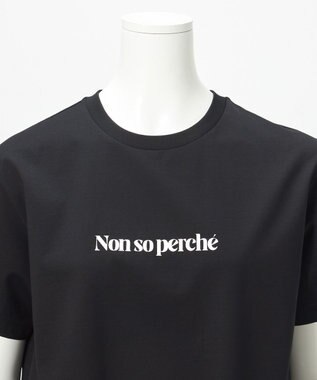 23区 L 【R(アール)】プレミアムコットンジャージー ロゴ Tシャツ ブラック系