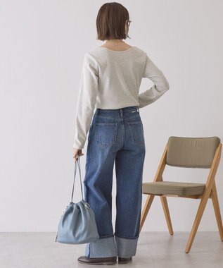 AMERICAN HOLIC 【2WAY】スクエアネックプルオーバー Oatmeal