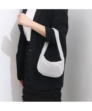 UNBILLION カシュカシュ cachecache / メタルメッシュミニバッグﾞ シルバー