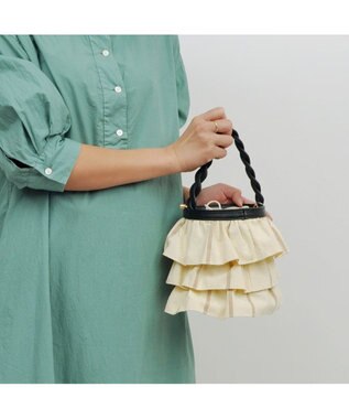 UNBILLION cachecache ミニフリルバケツ型2wayショルダーバッグ