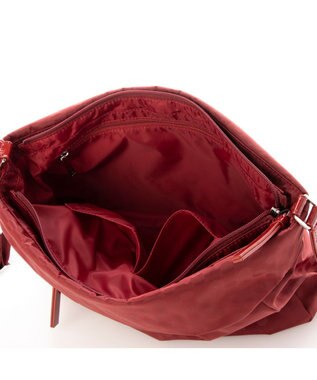 Y'SACCS PolkaDots口折れショルダー　Mサイズ ワイン