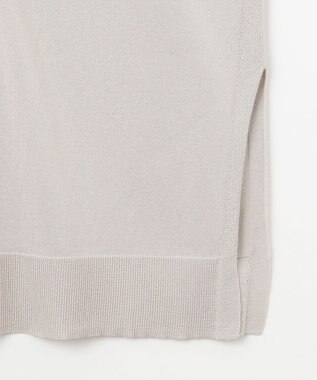 UNFILO L 【洗える】接触冷感シアーカーディガン ライトグレー系