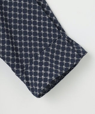 J.PRESS LADIES L モノグラムプリント ボウタイ風 カットソー ネイビー系5