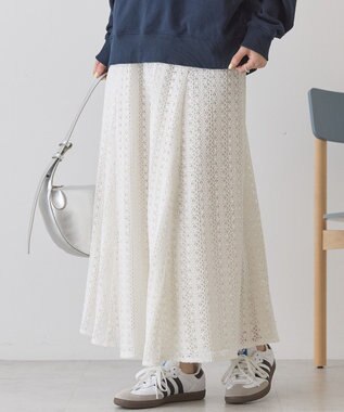 AMERICAN HOLIC レースロングマーメイドスカート Ivory