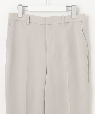 自由区 【XSサイズ～/洗える/セット可】ダブルクロス テーパードパンツ ライトグレー系