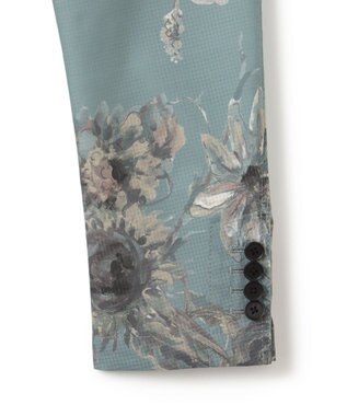 JOSEPH HOMME 【LEON 掲載】クールドッツストレッチトロピカル柄　ジャケット ピーコックグリーン系5