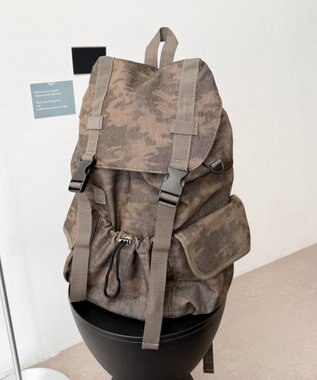 WEGO 【ユニセックス着用ITEM】3ポケットフラップリュック 柄1