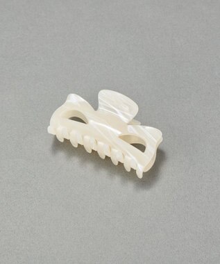 Phoebe マーブルカラーバンスクリップ　ホワイト ホワイト