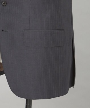 GOTAIRIKU 【Loro Piana Fabric】365 通年スーツ(グレー×ストライプ) グレー系1
