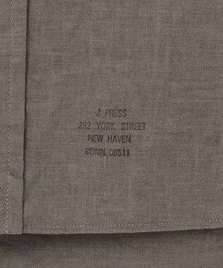 J.PRESS MEN 【WEB・一部店舗限定】コットンリネンシャツ ダークブラウン系