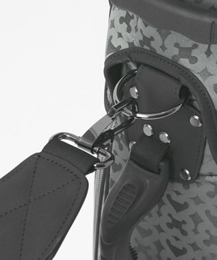 23区GOLF 【UNISEX】モノグラムライトキャディバッグ　ベテランゴルファーにもおすすめなモダンデザイン ブラック系5
