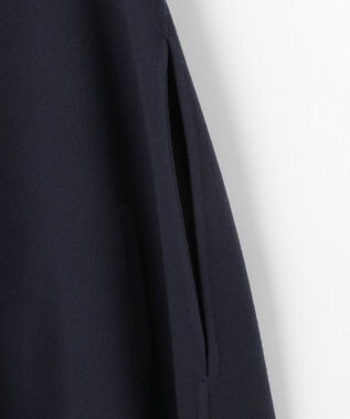 #Newans セーラーカラーダブルフェイスケープコート ネイビー