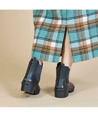 MODE ET JACOMO <carino>【レイン対応】サイドゴアレインブーツ ブラック