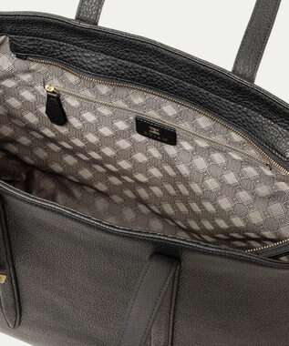 GOTAIRIKU 【ETIAM】シュリンク ファスナートートバッグ（L）《Flexi》 ブラック系