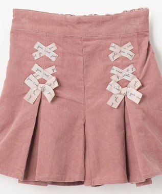 ANY KIDS コーデュロイキュロット ピンク