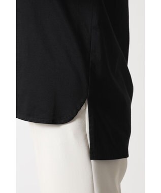 DAKS ミニハウスチェック襟 ダブルカラーTシャツ ブラック