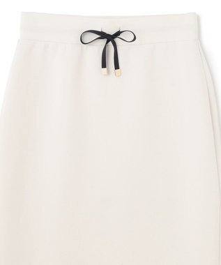 BEIGE， WALNUT / Iラインスカート White