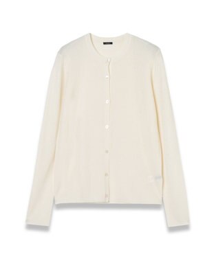 JOSEPH クリスピーレーヨン　ロングスリーブカーディガン Ivory