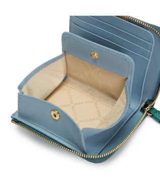 PELLE BORSA L字ファスナーミニ財布 Fine Goods フィーネグッズ 5444 ティール