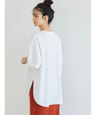 AMERICAN HOLIC 抗菌防臭　Ｄａｉｌｙ！　裾ラウンドカットチュニック Off White