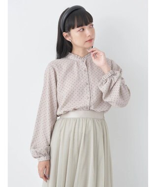 earth music&ecology ２ＷＡＹフリルブラウス Dot