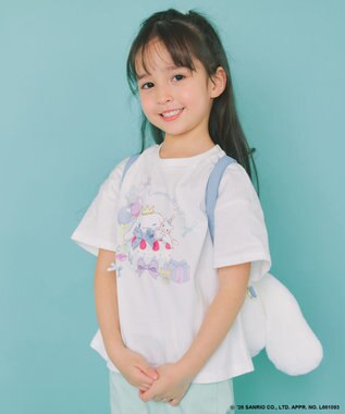 ANY KIDS 【シナモロール×ANY KIDS】プリント 半袖Tシャツ オフホワイト