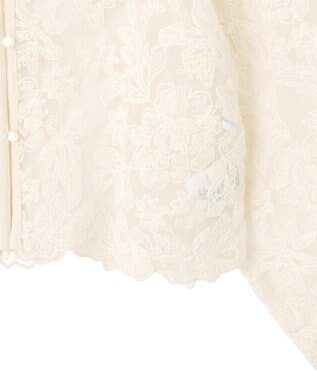 AMERICAN HOLIC 【前後2WAY】シアーレースブラウス Ivory