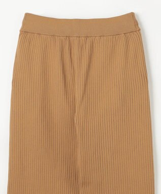 NAVE 【ReNAVE・手洗い可】スポンディッシュニットワイドリブパンツ キャメル系