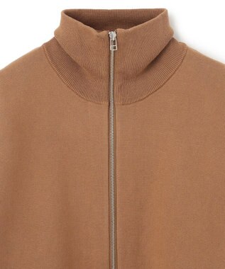 UNFILO MENS 【男女兼用/新色追加】スウェットライク ジップ タートルネックニット [24年秋冬商品] ベージュ