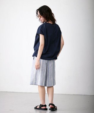 J.PRESS YORK STREET 【WOMEN】ドルマンブラウス ネイビー系